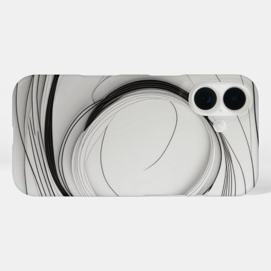 circulaire lijnkunst Case-Mate iPhone case (Achterkant (horizontaal))