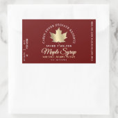 Circulaire Logo op etiket etiket aple stroop (Part (Tas)