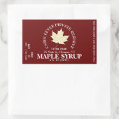 Circulaire Logo op etiket etiket aple stroop (Part (Tas)