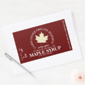 Circulaire Logo op etiket etiket aple stroop (Part (Envelop)