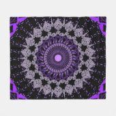 Circulaire Mandala Fleece Deken (Voorkant (Horizontaal))