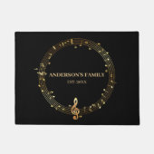 Circulaire muzieknoten deurmat (Voorkant)