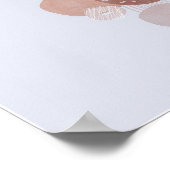 Circulaire Organische Eenvoudige Boho Tekeningen B Poster (Hoek)