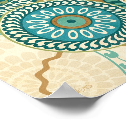 Circulaire patronen poster (Hoek)