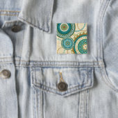 Circulaire patronen vierkante button 5,1 cm (In situ)