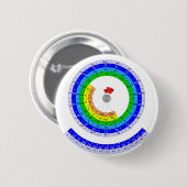 Circulaire periodieke tabel van elementen ronde button 5,7 cm (Voorkant /achterkant)