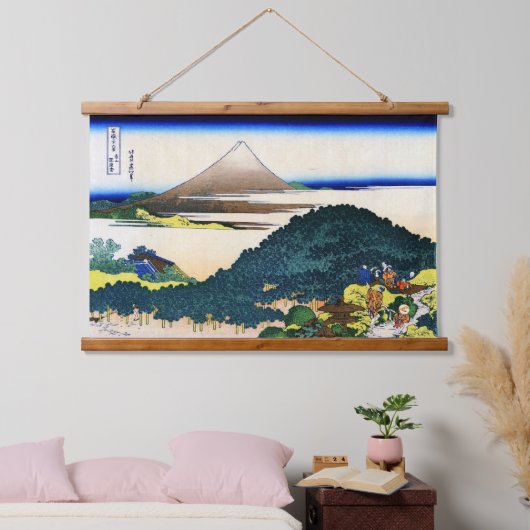 Circulaire pijnbomen van Aoyama Hokusai 1830 Hangend Wandkleed (Slaapkamer)