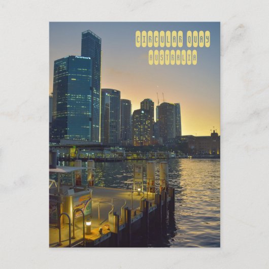 Circulaire Quay in Sydney Australië Briefkaart (Voorkant)