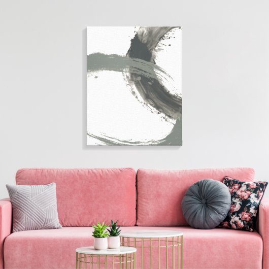 Circulaire reactie canvas afdruk (Insitu (Woonkamer))