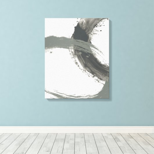 Circulaire reactie canvas afdruk (Insitu (Houten vloer))