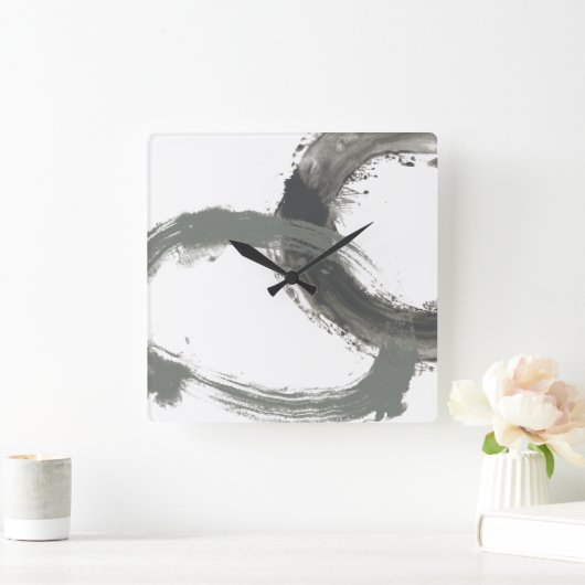 Circulaire reactie vierkante klok (Huis)