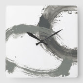 Circulaire reactie vierkante klok (Voorkant)