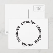 Circulaire redenering briefkaart (Voorkant / Achterkant)