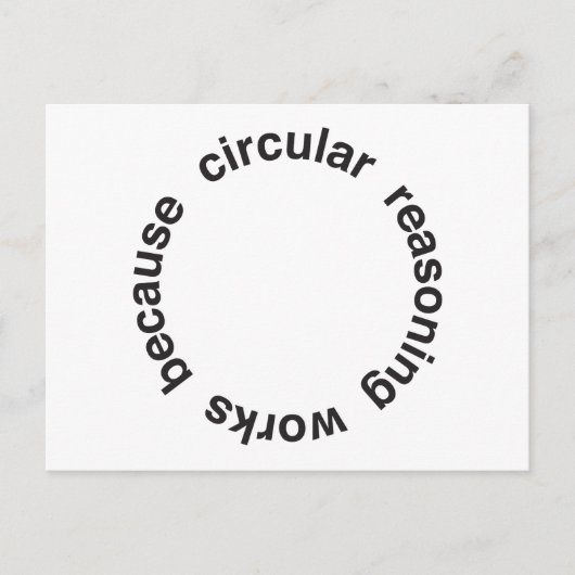 Circulaire redenering briefkaart (Voorkant)