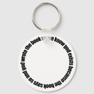 Circulaire redenering sleutelhanger