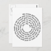 Circulaire redenering (spiraal) briefkaart (Voorkant / Achterkant)