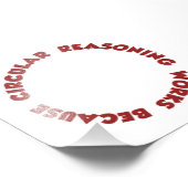 Circulaire redenering werkt omdat het foto afdruk (Hoek)