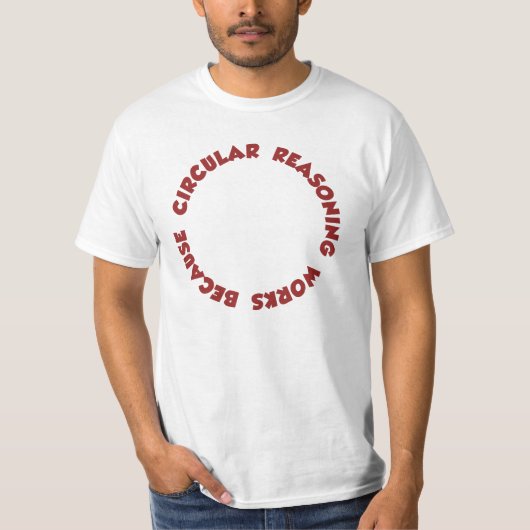 Circulaire redenering werkt omdat het t-shirt (Voorkant)