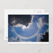 Circulaire regenboog briefkaart (Voorkant / Achterkant)