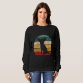 Circulaire Retro Eigenaar Ouders Kleding Hond Moed Trui (Voorkant volledig)