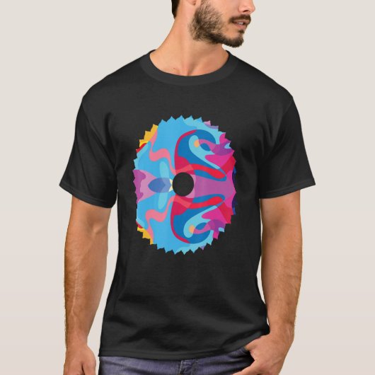 Circulaire Saw Circular Sawa Colorful Graphic T-shirt (Voorkant)