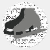 Circulaire Schaatsen Sticker (Voorkant)