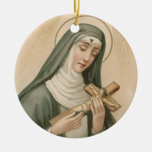 Circulaire Sint-Rita van Cascia (M 015) Keramisch Ornament (Voorkant)