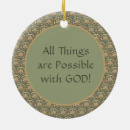 Circulaire Sint-Rita van Cascia (M 015) Keramisch Ornament