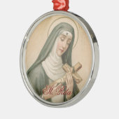 Circulaire Sint-Rita van Cascia (M 015) Metalen Ornament (Links)