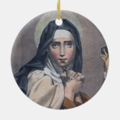 Circulaire St. Teresa van Avila (M 008) Keramisch Ornament (Achterkant)