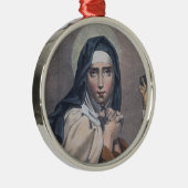 Circulaire St. Teresa van Avila (M 008) Metalen Ornament (Rechts)