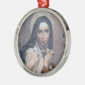 Circulaire St. Teresa van Avila (M 008) Metalen Ornament (Links)