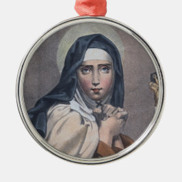 Circulaire St. Teresa van Avila (M 008) Metalen Ornament