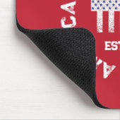 Circulaire Stamp American State National Est 1776  Muismat (Hoek)