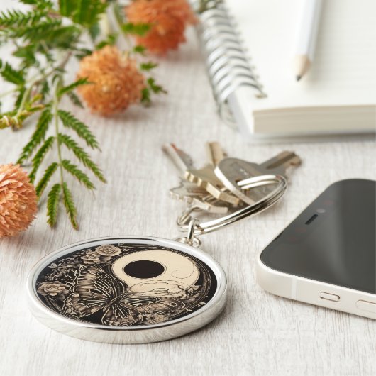 "Circulaire Tattoos sleutelhangers: draagbare kuns Sleutelhanger (Zijkant)