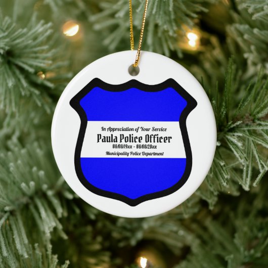 Circulaire van Sint Michael's Shield (stijl 2) Keramisch Ornament (Boom)