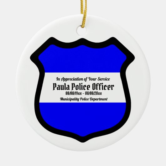 Circulaire van Sint Michael's Shield (stijl 2) Keramisch Ornament (Voorkant)