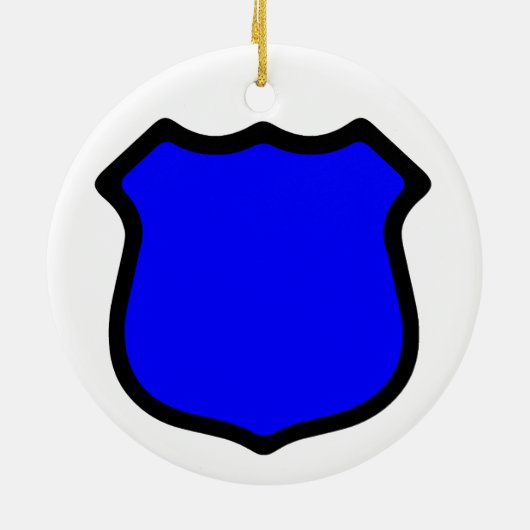 Circulaire van Sint Michael's Shield (stijl 2) Keramisch Ornament (Achterkant)