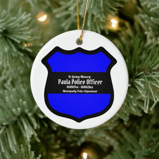 Circulaire van Sint Michael's Shield (Stijl 3) Keramisch Ornament (Boom)