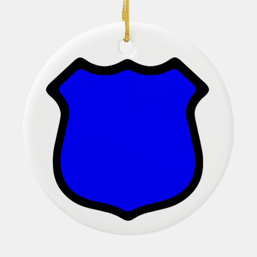 Circulaire van Sint Michael's Shield (Stijl 3) Keramisch Ornament (Achterkant)