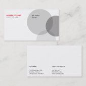 Circulaire venn visitekaartje (Voorkant / Achterkant)