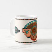 Circulaire veren koffiemok (Voorkant links)