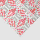 Circulaire verlichting - Rode, grijze en witte str Tissuepapier (Detail)