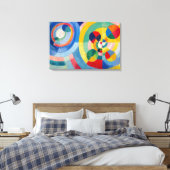 Circulaire Vormen | Robert Delaunay | Canvas Afdruk (Insitu (Slaapkamer))