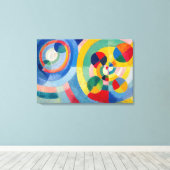 Circulaire Vormen | Robert Delaunay | Canvas Afdruk (Insitu (Houten vloer))
