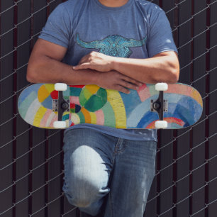 Circulaire Vormen Robert Delaunay Persoonlijk Skateboard
