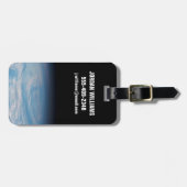 Circulaire wolkvorming boven de Stille Zuidzee. Bagagelabel (Voorkant horizontaal)