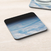 Circulaire wolkvorming boven de Stille Zuidzee. Bier Onderzetter (Linkerzijde)