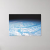 Circulaire wolkvorming boven de Stille Zuidzee. Canvas Afdruk (Voorkant)