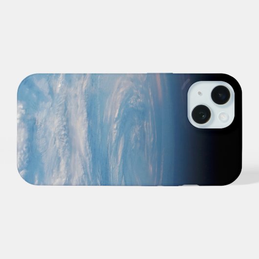 Circulaire wolkvorming boven de Stille Zuidzee. iPhone 15 Case (Achterkant horizontaal)